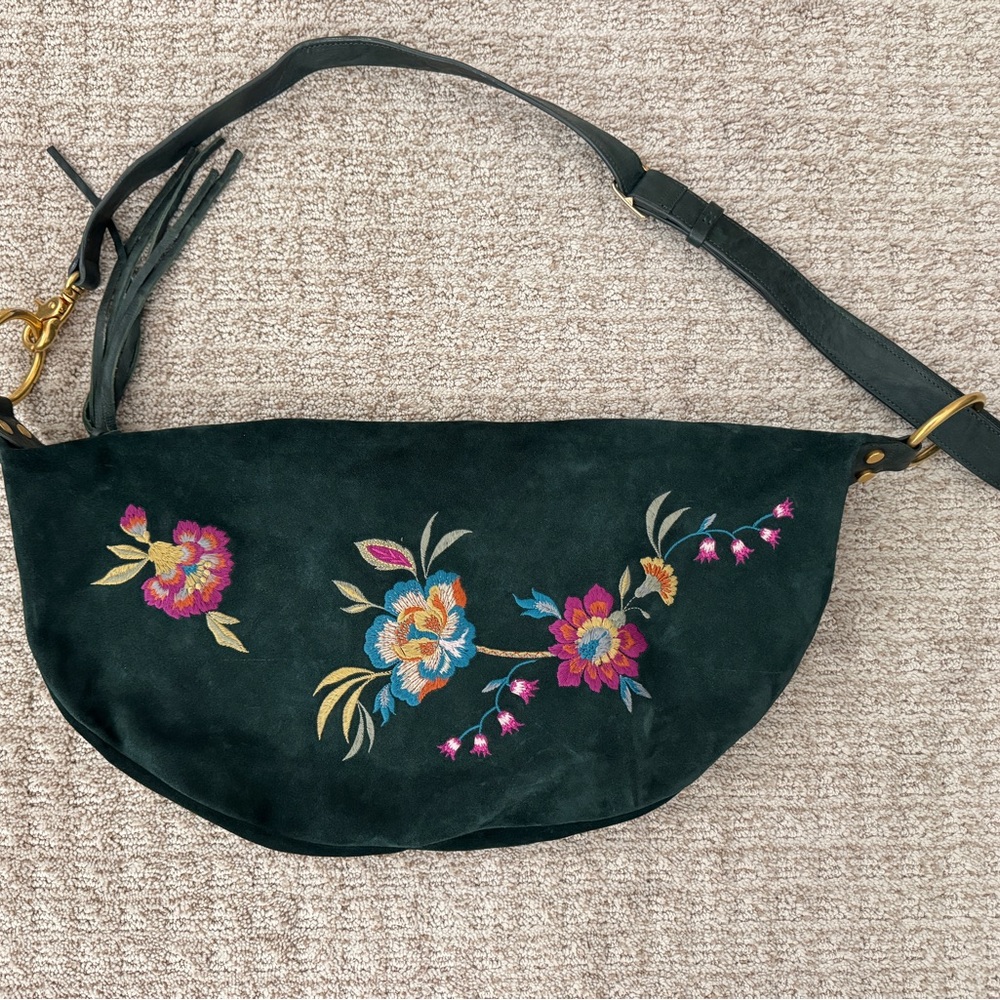 Johnny Was Embroidered Hobo bag